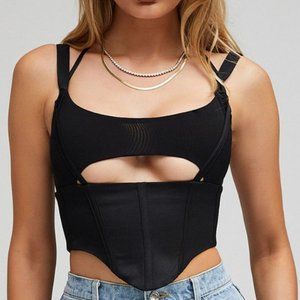 Mistress Rocks Boldness Cutout Corset